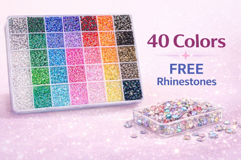 🎁 VIP Gift Included FREE Extra Rhinestones